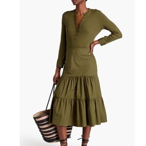 Veronica Beard Peralta Tiered Cotton Dress